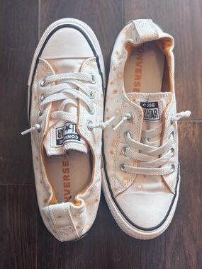 Converse Chuck Taylor All Star Shoreline Gold Celestial Sun Print Sneakers 7.5